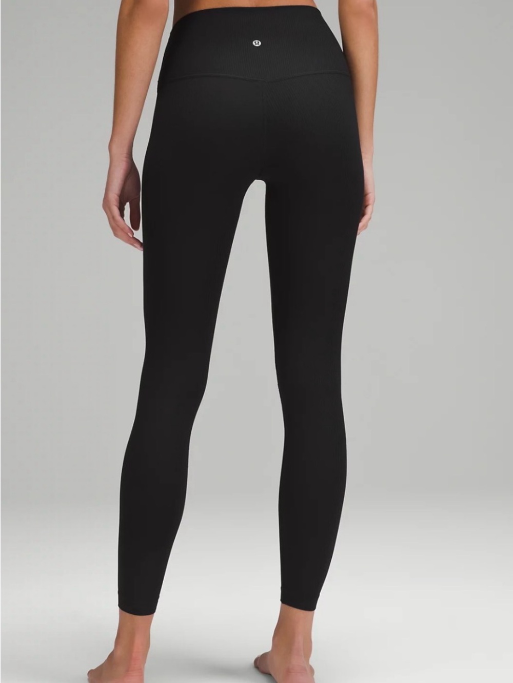 lululemon athletica Black Ribbed High-Rise Leggings